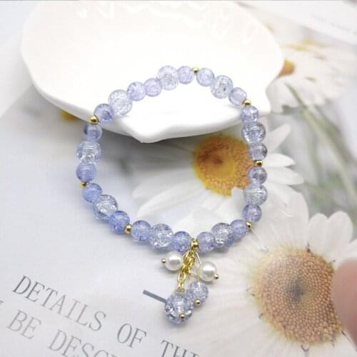 Korean version New Fashion Trend Crystal Bracelet for women Temperament Sweet and Explosive Bracelet Jewelry accessories Gift