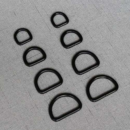10 Pcs/Pack 15mm 20mm 25mm 32mm D Ring Straps For Bag Backpack Accessory Hardware Pet Dog Collar Leads Garment Handbag Clasp