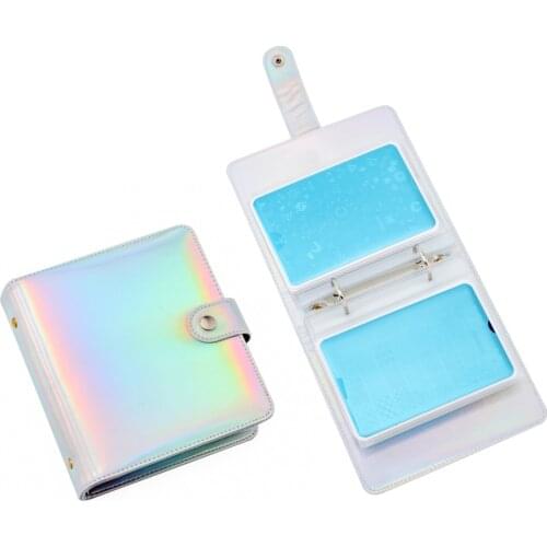 20Slots Laser PU Leather Nail Plates Holder Storage Bag Nail Art Stamping Double layer Image Plate Organizer Empty Case