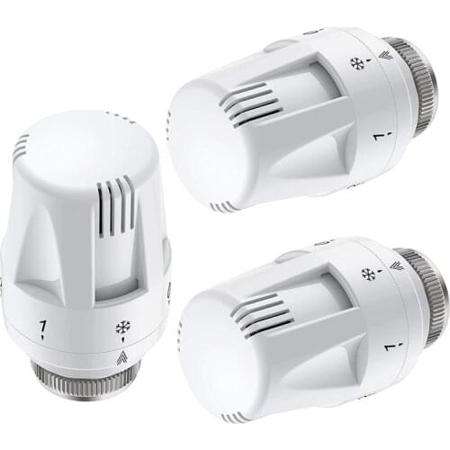 3Pcs Thermostat Radiator Valve TRV Thermostatic Head Radiator M30 x 1.5 Radiator Valve Replacement Head Radiator Valve