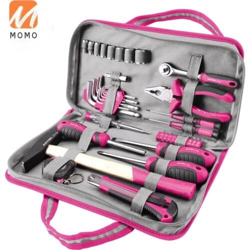 39pcs Household Women Hand Tool Sets /Cute Tools Set/Home Repair Ladies Tool Kit Pink Tool Set Tools and Hardware