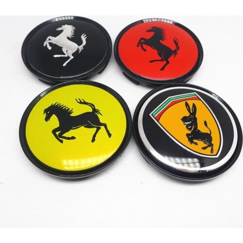 4pcs 63mm Wheel Center Cap Hub Hose Donkey Rims Cover Replacement M595 Car Styling Badge Emblem 57mm Red