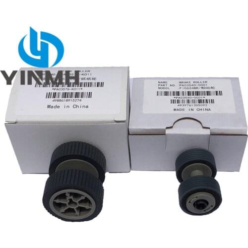 5Sets Brake +Pickup Roller Kits for Fujitsu 6130 Fi-6130 Fi-6130Z Fi-6230 Fi-6140 Fi-6240 Fi-6125 6225 PA03540-0001 PA03540-0002