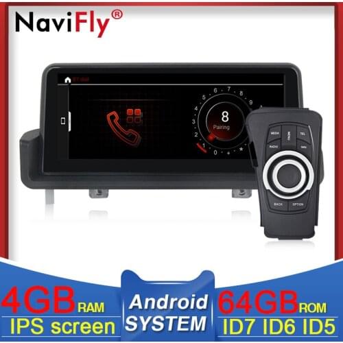NaviFly 10.25" IPS Android Car GPS Navigation Head Unit Idrive for BMW 3 serise E90 E91 E92 E93 2005-2012 car multimedia player