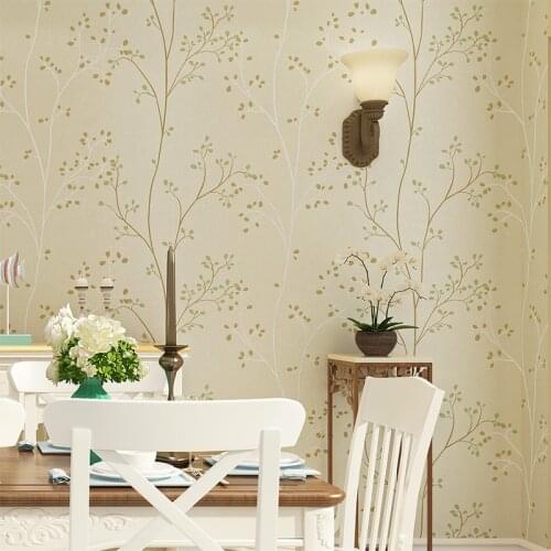 Beibehang pastoral green tree non woven TV background wallpaper For living room bedroom 3D papel flooring mural Wall Paper