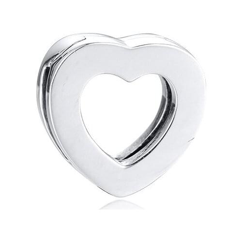 2020 New Signature Heart Clip Charm Reflextions Beads for Jewelry Making Fashion Silver 925 Charm Beads for Reflexions Bracelets