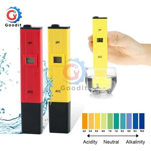 Digital PH meter Ph pen tester acidity water PH meter professional Calibration Button for Aquariums for Home school laboratory