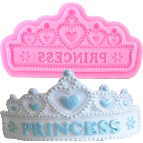 Baby Birthday Cake Decorating Tools Crown Silicone Molds Fondant Chocolate Gumpaste Mould DIY Cake Baking Candy Moulds
