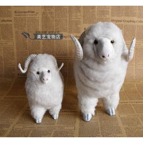 Simulation sheep toy model polyethylene&furs little sheep model home decoration props ,model birthday gift d026