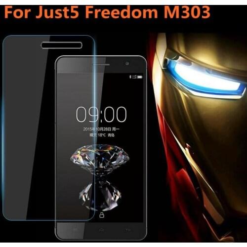 Just5 Freedom M303 Tempered Glass 9H High Quality Protective Film Explosion-proof LCD Screen Protector For Just5 Freedom M303
