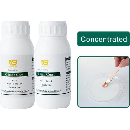 Gilding Glue Gold Foil Sheets for Arts Craft Paper Powder Gold Leaf Water-based Concentrated Glue & Varnish for Real Gold Leaf