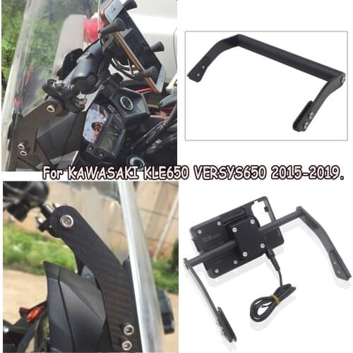 For Kawasaki Versys650 KLE650 Motorcycle Bracket Mobile Navigation Bracket GPS 2015-2019 Universal Bracket