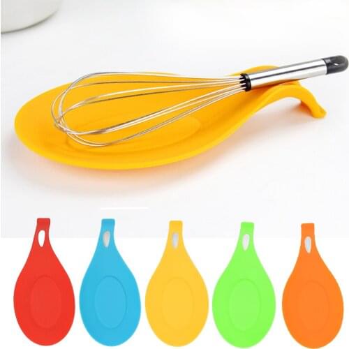 Multipurpose Silicone Spoon Rest Heat Resistant Teabag Spoon Put Mat Device Cooking Utensils kitchen dishes Gadget