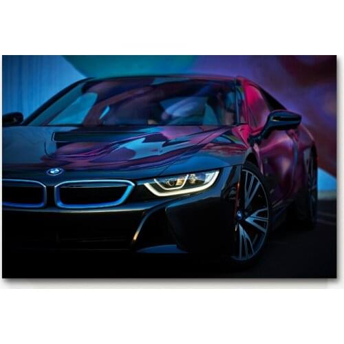 Wall Art Picture Supercar B M W Luxury Cars Headlight Vehicle Posters and Prints Canvas Art Paintings For Room Decor