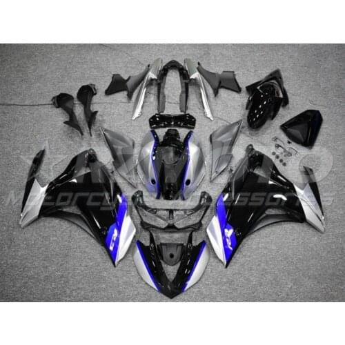 New ABS Motorcycle Fairing Kit Fit For Yamaha YZF-R3 YZF-R25 2015 2016 2017 2018 15-18 Bodywork Set Custom Gray Black