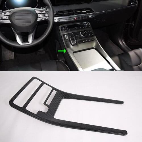 New Items Interior Accessories Car Accessories Decorative ABS Black Gear Panel Box Cover For 2019 Palisade