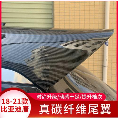 Suitable For 18-21 Byd Refitted Tail, New Tang Second Generation Fuel Carbon Fiber Top Wing Decoration Accessories