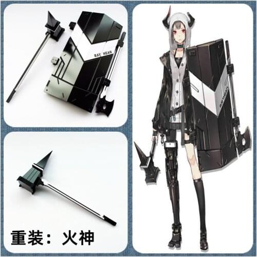 Hot Game Arknights Vulcan Cosplay Prop Weapons Hammer Axe Shield Halloween Cosplay Gift Props for Christmas Fancy Party Event