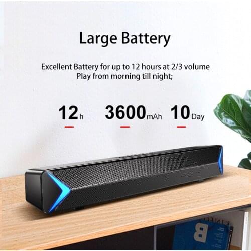 S13 Soundbar for TV Home Theater Computer Speaker Bluetooth Speaker Surround Sound Bar with AUX USB FM Radio