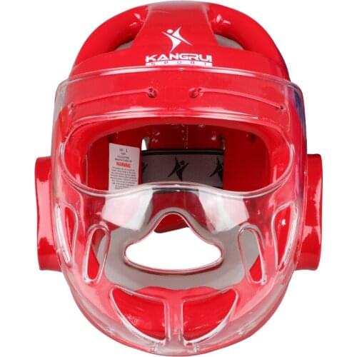 KANGRUI Sanda Karate Muay Thai Taekwondo Boxing MMA Helmet Training Fitness Competition Helmets Kids Adults Men Women Headgear