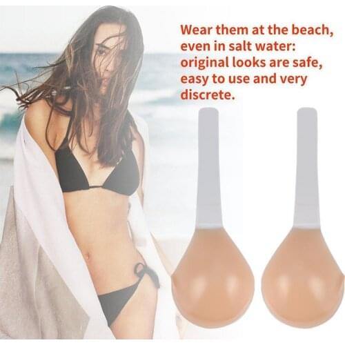 Silicone Push Up Invisible Bra Adhesive Nipple Cover Comfortable Bra Silicone breast Adhesive Lift lifter Silicone O1I8