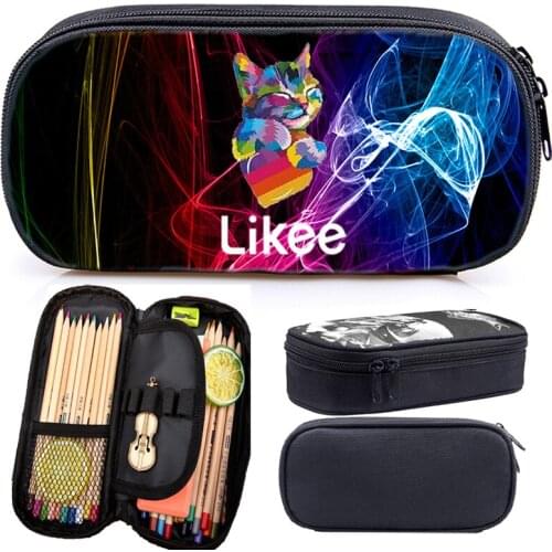 Cute Likee Video APP Pencil Case Like Likee Pen Bag Kids Kawaii School Pen Case Boys Girls Stationery Bag Teens Likee Pencilcase