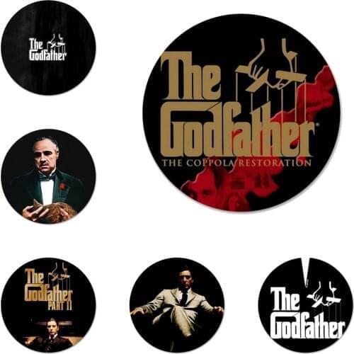 TV The godfather god father Badge Brooch Pin Accessories For Clothes Backpack Decoration gift 58mm