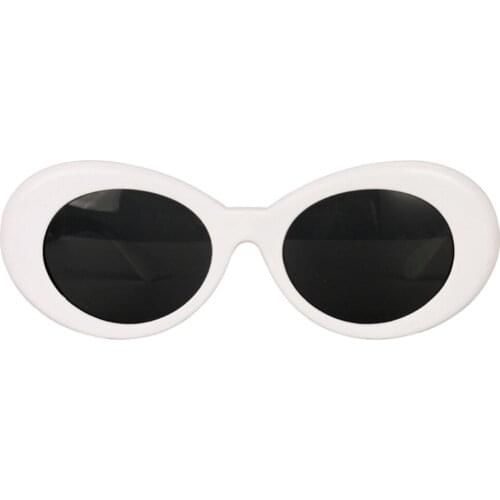 Pack of 2 Vintage Oval Clout Goggles Kurt Cobain Glasses Novelty Cocktail Sunglasses Women Men