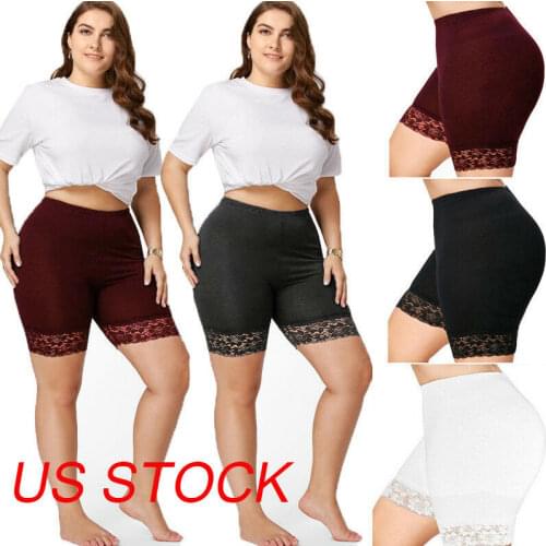 Womens Breathable Safety Pants Elastic Anti-Chafing High Waist Seamless Shorts
