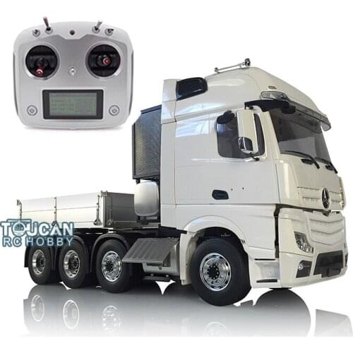 1/14 LESU RC Tractor Truck Metal Chassis Car Hopper Motor For DIY Benz Actros Cabin THZH0710