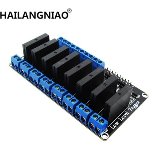 1PCS 8 Channel 5V DC Relay Module Solid State Relay Module low level Relay 250V2A SSR AVR DSP