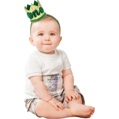 1st first Wild one year old Woodland jungle Safari animal theme Birthday decoration High Chair banner confetti cake topper crown