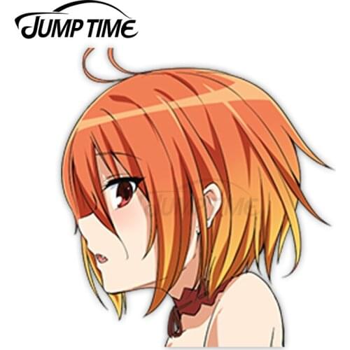 Jump Time Amagi Brilliant Park Salama 10.2 Cute Anime Girl Peeker Vinyl Decal Window Waifu Car Stickers
