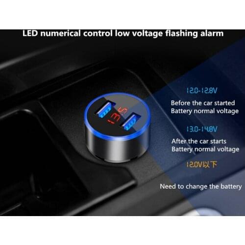 2019 USB Car LED Phone Charger Auto Accessories For Dacia duster logan sandero stepway lodgy mcv 2 dokker