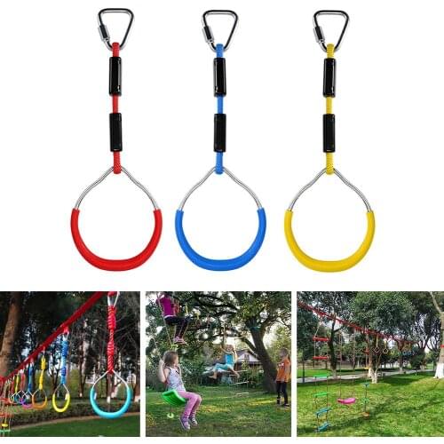 3pcs Hand Rings Climbing Swing Wall Toy For Outdoor Sports Fitness Children Supplies Ring Monkey Kids Garden Accessories Toys