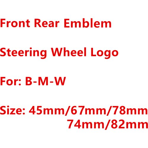 82mm 78mm 74mm 45mm Carbon Blue White Black Red Bonnet Hood Front Rear Trunk Car Styling Emblem Badge Logo Sticker Accessories