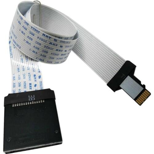 MP3 MP4 Camera Adapter TF Micro SD Card to TF SD Card Flex Extension cable Extender Converter Reader For Car GPS Mobile Phone