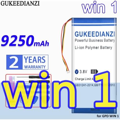 GUKEEDIANZI High Capacity Battery win 1 9250mAh for GPD WIN1 for GPD WIN 1 Bateria