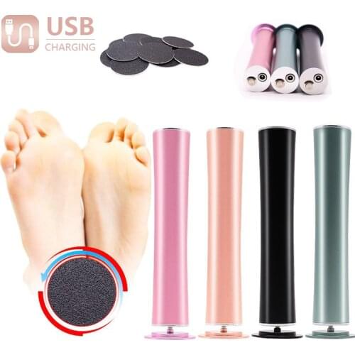 Rechargeable Wireless Electric Foot File Cuticle Callus Remover Machine Pedicure Tools Foot Heel Care Tool With Sandpaper Discs