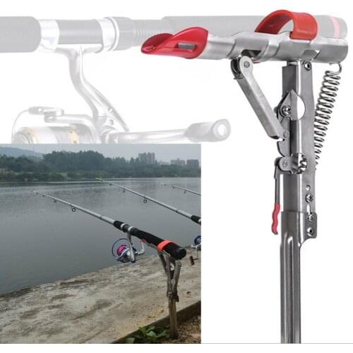 New General Stainless Steel Automatic Fishing Holder Spring Ventress Fishing Rod Mount Ocean Fishing Useful Fishing Tackle Tools