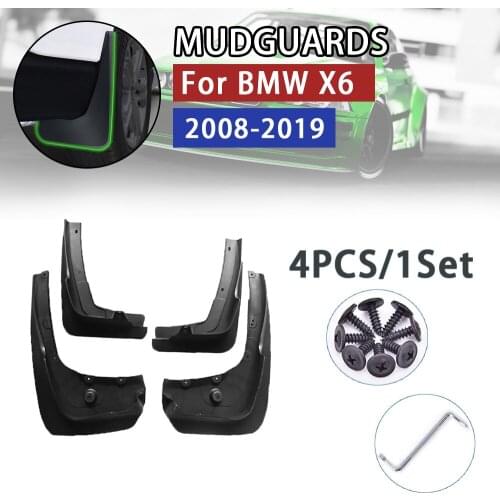 Mudflap for BMW X6 E71 F16 2008~2019 Fender Mud Guard Flap Splash Flaps Mudguards Accessories 2009 2010 2011 2013 2014 2015 2018
