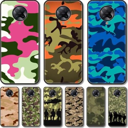 All kinds of camouflage Phone Case For xiaomi M2 C3 X3 F2 Lite NFC 6 5 x Poco k30 Pro Anime Black Cover Silicone Back Pretty tpu