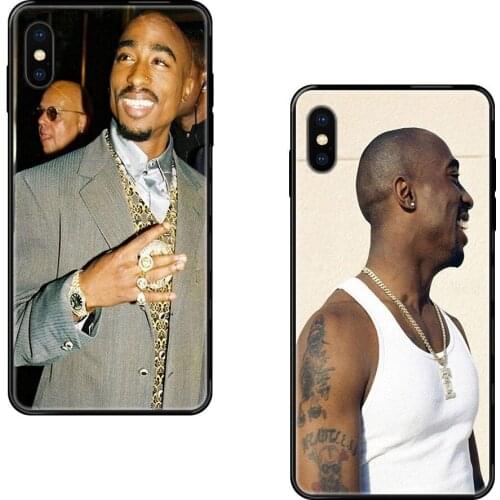 Black Soft TPU Case Coque Cover For Huawei Honor Play V10 View Mate 10 20 20X 30 Lite Pro Y3 Y5 Y9 Nova 3 3i Pro Tupac 2pac