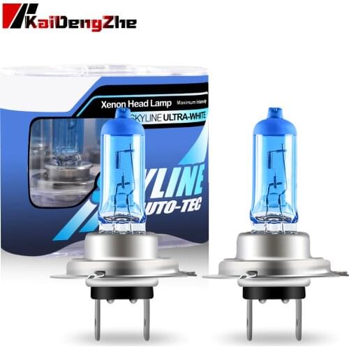 2pcs Super Bright Halogen Bulbs H1 H3 H4 H7 H8 H11 9006 Auto Halogen Lamp Fog Lights 55W 12V 5000K Motorcycle Car Headlight Lamp