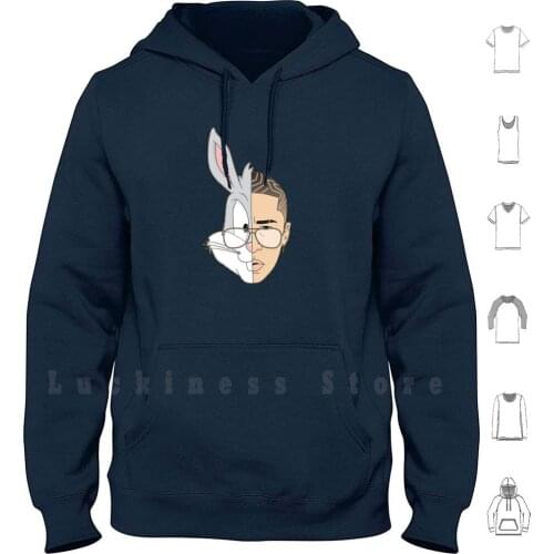Bad Bunny Hoodies Long Sleeve Bad Bunny Bad Bunny Disciplina Reggae Rap Rapper Hip Hop Mayores Trap Ozuna