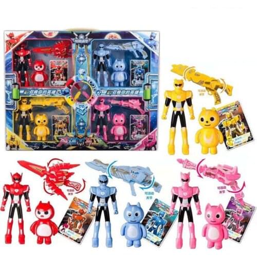 New MiniForce Transformation Toys Action Figure For X Volt Semey Air Force Secret Commando Doll Kids Toy Christmas Gift MF053