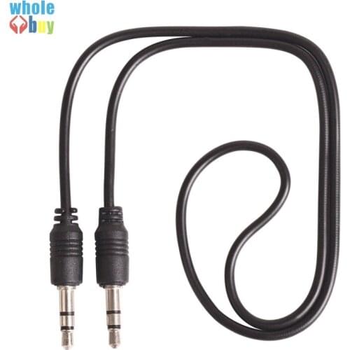 300pcs/lot 3.5mm Male To M Audio Adapter Cable 0.5m 0.7m 1m Black Stero Audio Cable for Iphone Xiaomi Samsung Huawei Sony