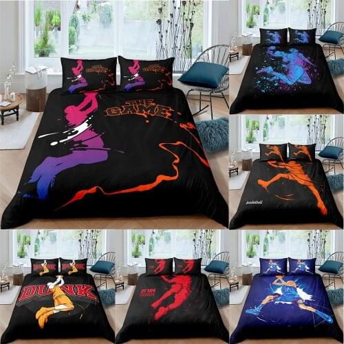 Bedding Set 3D Printed Duvet Cover Comforter Cover Basketball Player Home Textile For Adults Kids 2/3pcs Bedclothes & Pillowcase