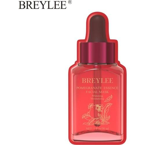 BREYLEE Face Mask Care Red Pomegranate Serum Moisturizing Sleeping Essence Facial Masks Anti Wrinkle Whitening Skin Care Mask