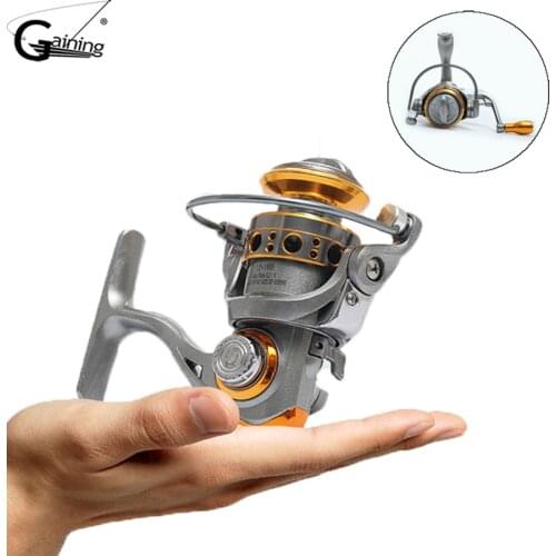 Mini Spinning Fishing Reels 12+1BBs 5.2:1 Full Metal Spinning Reel Small Ice Fishing Spinning Fishing Wheel for Fishing